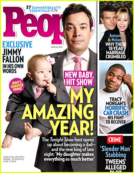 Jimmy Fallon & Adorable Daughter Winnie Wear Matching Suits on 'People' Cover!