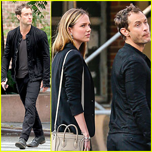 Jude Law & Rumored Former Flame Alicia Rountree Spend Time Together in NYC!
