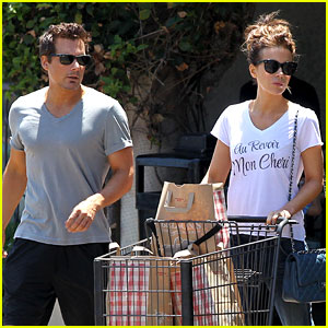 Kate Beckinsale & Hubby Len Wiseman Stock Up on Groceries