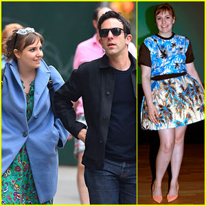 Lena Dunham Hangs Out with Pal B.J. Novak in New York!