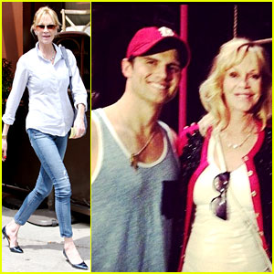 Melanie Griffith Greets 'Pippin' Hottie Kyle Dean Massey in NYC!