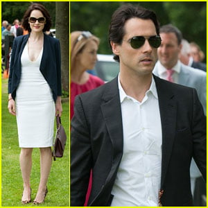Michelle Dockery & Beau John Dineen Hold Hands at Polo Cup!