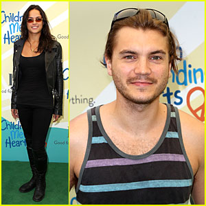 Michelle Rodriguez & Emile Hirsch Fundraise For Disadvantaged Youth!