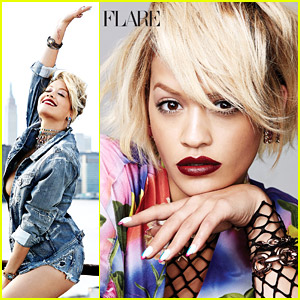 Rita Ora Shows Off Side Boob For 'Flare's August 2014 issue