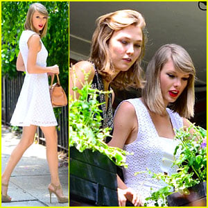 Taylor Swift Plants in Her Garden with Model BFF Karlie Kloss