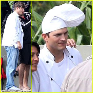 Ashton Kutcher Is Such a Handsome Chef in Brazil!