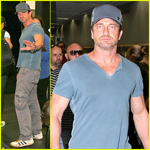 Gerard Butler Jets to Belo Horizonte For FIFA World Cup Match!