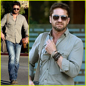 Gerard Butler Keeps His Clothes the Same Two Days in a Row