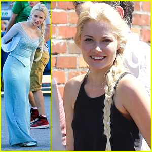 First Pics of Georgina Haig as Frozen's Queen Elsa on 'Once' Set!