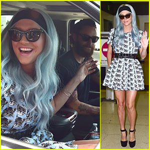 Kesha Gets Picked Up By Boyfriend Brad Ashenfelter at LAX Airport