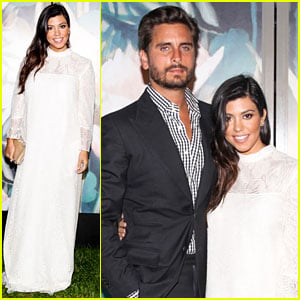 Pregnant Kourtney Kardashian's Baby Bump is Out of Sight at Baby Buggy Dinner