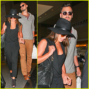 Lea Michele & New Boyfriend Matthew Paetz Aren't Afraid to Hold Hands at LAX