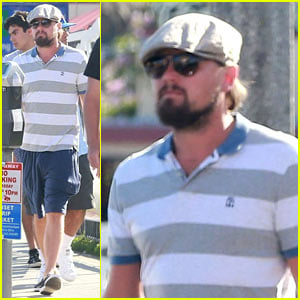 Leonardo DiCaprio Sports Scruffy Beard While Hanging with Pals