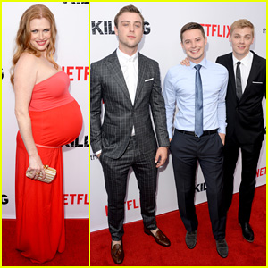 Pregnant Mireille Enos Shows Off Her Big Baby Bump at Season 4 Premiere of 'The Killing'!