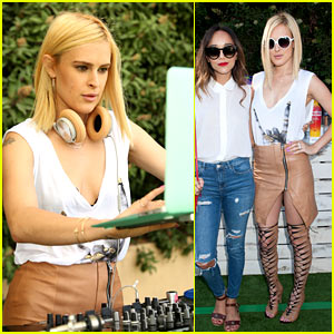 DJ Rumer Willis Spins the Just Jared Summer Fiesta with Dominic Carter and The British Bardot!