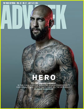 Tim Howard Goes Shirtless & His Torso is Covered in Tattoos