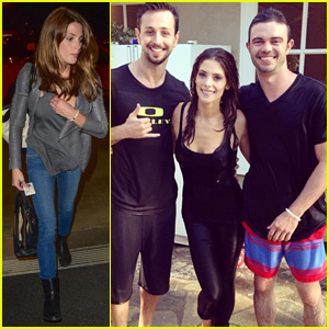 Ashley Greene Completes ALS Ice Bucket Challenge Before Jumping into a Pool - Watch Now!