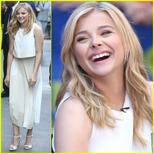 Chloe Moretz Promotes 'If I Stay' at Good Morning America With Jamie Blackley