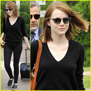 Emma Stone Arrives for the Venice Film Festival 2014 for 'Birdman' Premiere