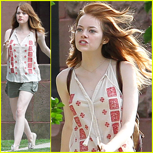 Emma Stone Looks Like She's About to Have a Fit for Untitled Woody Allen Film!