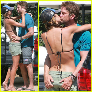 Gerard Butler Can't Keep His Hands Off His Mystery Girl!