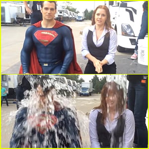 Henry Cavill Wears His Superman Costume for Ice Bucket Challenge - Watch Now!