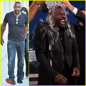 Idris Elba Accepts the ALS Ice Bucket Challenge on 'Jimmy Kimmel Live!' - Watch Here!