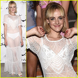 Jena Malone Strips Down to Sexy Lingerie for The Shoe Performance at For Love & Lemons Annual SKIVVIES Party!