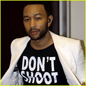 John Legend Sends Powerful Message with 'Don't Shoot' Shirt