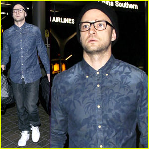 Justin Timberlake Jets Out of LAX for the UK Leg of His '20/20 Experience World Tour'