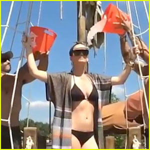 Katy Perry Rocks Black Bikini For Ice Bucket Challenge - Watch Now!