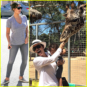 Kim Kardashian's Daughter North West Gets to Feed Giraffe at San Diego Zoo
