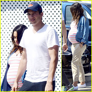 Pregnant Mila Kunis Looks Ready to Pop As Due Date Approaches!