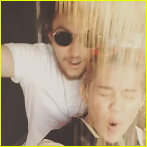 Miley Cyrus & Brother Braison Complete What They Call the 'Rice Bucket Challenge' - Watch Now!