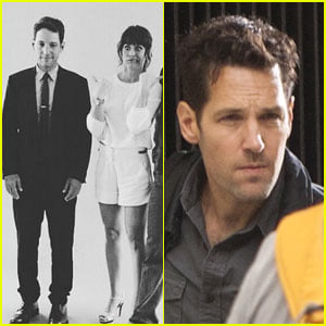 Paul Rudd is Joined on the 'Ant-Man' Set by Evangeline Lilly!