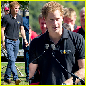 Prince Harry's Speech Gets Blown Away in the Wind & the Crowd Finds It Very Funny - Watch Now!