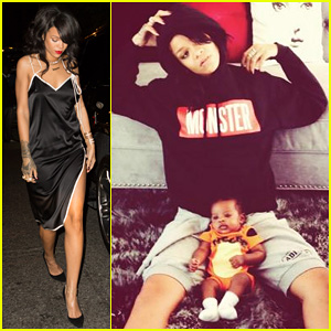 Rihanna Steps Out For Bowery Hotel Birthday Bash After Spending the Day with her Adorable Nephew