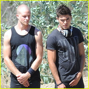 Zac Efron & Jonny Weston Take On The Heat While Filming 'We Are Your Friends'