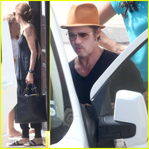 Brad Pitt & Angelina Jolie Take The Family Bowling in Malta