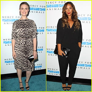 Emily Deschanel & Leona Lewis Fight For Animal Rights at Mercy For Animals Gala