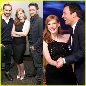 Jessica Chastain Slow Dances with Jimmy Fallon - See the Pic!