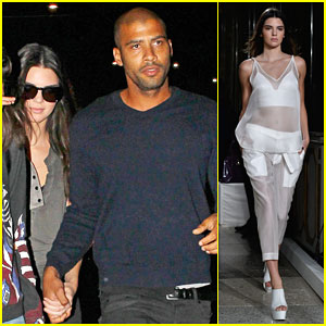 Kendall Jenner Holds Hands with a Mystery Man During Milan Fashion Week