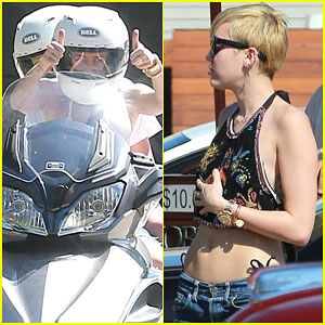 Miley & Noah Cyrus Make It Home with a Police Escort!