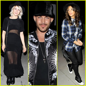 Adam Lambert & Lots of Other Celebs Watch Sam Smith Sing Live in Concert!