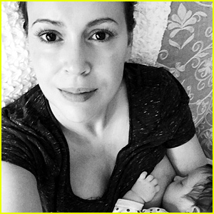 Alyssa Milano Shares Breastfeeding Photo with Newborn Daughter Elizabella