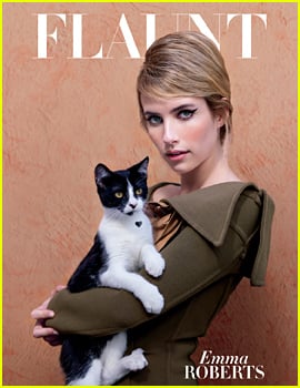 Emma Roberts Gets Catty for Flaunt's Latest Cover