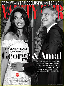 George Clooney & Amal Alamuddin Reveal More Wedding Photos in 'Vanity Fair Italy'!