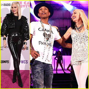 Pharrell Williams & Gwen Stefani Close Out We Can Survive Concert - Watch Now!