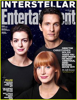 Interstellar's Matthew McConaughey, Jessica Chastain, & Anne Hathaway Preview Their Upcoming Flick in 'EW'