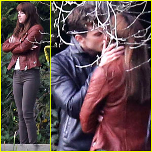 Jamie Dornan & Dakota Johnson Kiss in the Woods for 'Fifty Shades of Grey' Reshoots!
